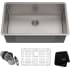 Kraus Standart PRO Series KHU10030 - Undermount 16 Gauge Stainless Steel Single Bowl Kitchen Sink