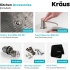 Kraus Standart PRO Series KHU10030161053SSCH - 30 Inch Undermount Single Bowl Stainless Steel Kitchen Sink Items Included