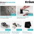 Kraus Standart PRO Series KHU10123161053MB - 23 Inch Undermount Single Bowl Stainless Steel Kitchen Sink Items Included