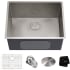 Kraus Standart PRO Series KHU10124L - Standart PRO™ 24" Undermount 16 Gauge Stainless Steel Single Bowl Laundry Utility Sink