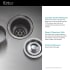 Kraus Standart PRO Series KHU10233 - 33 Inch Undermount 16 Gauge Stainless Steel 50/50 Double Bowl Kitchen Sink Features