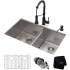 Kraus Standart PRO Series KHU10333161053MB - 33 Inch Undermount Double Bowl Stainless Steel Kitchen Sink