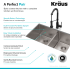 Kraus Standart PRO Series KHU10333161053MB - 33 Inch Undermount Double Bowl Stainless Steel Kitchen Sink Features
