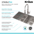 Kraus Standart PRO Series KHU10333161053SS - 33 Inch Undermount Double Bowl Stainless Steel Kitchen Sink Features