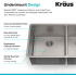 Kraus Standart PRO Series KHU10333 - Undermount Design Feature