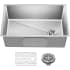 Kraus Fairlane KHU64027 - 27” Undermount Single Bowl 18-Gauge Stainless Steel Kitchen Sink