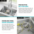 Kraus Fairlane KHU64027 - 27” Undermount Single Bowl 18-Gauge Stainless Steel Kitchen Sink