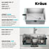 Kraus Fairlane KHU64123 - 23” Undermount Single Bowl 18-Gauge Stainless Steel Kitchen Sink