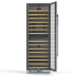 Koolmore KMCW155DZSS - 23 in. Dual Zone, Full Glass Door, Wine Cooler Refrigerator, Freestanding or Built-In Unit, 15.1 cu ft. KM-CW155DZ-SS