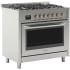 Koolmore KMFR36GLSS - 36 in. Stainless Steel Professional Gas range with Legs, KM-FR36GL-SS.