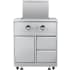 Koolmore KMOKSSBC - 32 in. Outdoor Kitchen Liquid Propane Side Burner with Bottom Cabinet in Stainless-Steel (KM-OKS-SBC)