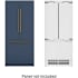 Koolmore Reserve KMRER36FDPR - 36 Inch Built-In Panel Ready French Door Refrigerator (Panel Not Included)
