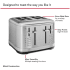 KitchenAid KMT4109SX - 4 Slice Toaster