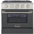 Kucht Professional KNG301LPCY - 30 Inch Freestanding Dual Fuel Range