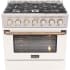 Kucht Professional KNG361WGOLD - 36 Inch Freestanding Dual Fuel Range