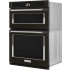 KitchenAid KOCE900HBS - 30 Inch Smart Combination Wall Oven 3/4 View