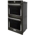 KitchenAid KODE900HBS - 30 Inch Double Convection Smart Electric Wall Oven with 10 cu. ft. Total Capacity (angle view)