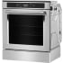 KitchenAid KOSC504PPS - 24 Inch Single Convection Smart Electric Wall Oven with 2.90 cu. ft. Oven Capacity (angle view)