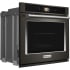 KitchenAid KOSE900HBS - 30 Inch Single Convection Smart Electric Wall Oven with 5 cu. ft. Capacity (angle view)