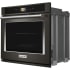 KitchenAid KOSE900HBS - 30 Inch Single Convection Smart Electric Wall Oven with 5 cu. ft. Capacity (angle view)