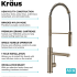 Kraus Artec Pro Series KPF1604SFACB - Commercial Style Pull Down Kitchen Faucet Features