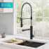 Kraus Artec Pro Series KPF1605SFSMB - Commercial Style 2-Function Single Handle Pull Down Kitchen Faucet with Pot Filler