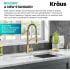 Kraus Bolden Series KPF1610BB - Commercial Style 2-Function Single Handle Pull Down Kitchen Faucet in Spot-Free Brushed Brass