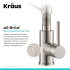 Kraus Bolden Series KPF1610SFS - Single Handle Commercial Style Pull Down Kitchen Faucet Spot-Free Finish
