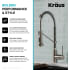 Kraus Bolden Series KPF1610SSCH - Single Handle Commercial Style Pull Down Kitchen Faucet Performance and Style