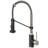 Kraus Bolden Series KPF1610SSMB - Commercial Style 2-Function Single Handle Pull Down Kitchen Faucet in Stainless Steel / Matte Black