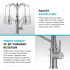 Kraus Coda Series KPF1617SFS - 2-Function Single Handle Pull Down Kitchen Faucet in Spot-Free Stainless Steel