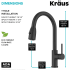 Kraus Coda Series KPF1626MB - 2-Function Single Handle Pull Down Kitchen Faucet in Matte Black