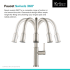 Kraus Sellette KPF1680SFS - Single Handle Pull-Down Kitchen Faucet in Spot Free Stainless Steel