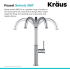 Kraus Sellette KPF1681CH - Single Handle Kitchen Bar/Prep Faucet 360 Degree Swivel