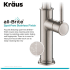 Kraus Sellette KPF1683SFS - Single Handle Commercial Style Pull Down Kitchen Faucet Spot Free Stainless Fiish