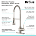 Kraus Britt™ Series KPF1690SFSKSD31SFS - Single Handle Commercial Kitchen Faucet Features
