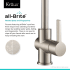 Kraus Britt™ Series KPF1690SFS - Single Handle Commercial Kitchen Faucet All-Brite Feature