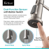 Kraus Britt™ Series KPF1690SFS - Single Handle Commercial Kitchen Faucet Dual Spray Feature