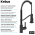 Kraus Britt™ Series KPF1693MB - 2-Function Single Handle Pull Down Kitchen Faucet in Matte Black