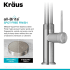 Kraus Oletto Series KPF2654SFS - Modern Industrial Pull-Down Single Handle Kitchen Faucet in Spot Free Stainless Steel Spot-Free Finish