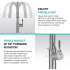 Kraus KPF2841SFS - 2-Function Single Handle Pull Down Kitchen Faucet in Spot-Free Stainless Steel