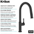 Kraus KPF2840MB - 2-Function Single Handle Pull Down Kitchen Faucet in Matte Black