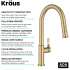 Kraus KPF2840SFBB - 2-Function Single Handle Pull Down Kitchen Faucet in Spot-Free Brushed Brass