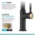 Kraus KPF2841SFBBMB - 2-Function Single Handle Pull Down Kitchen Faucet in Spot-Free Brushed Brass / Matte Black