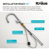 Kraus KPF2841SFS - 2-Function Single Handle Pull Down Kitchen Faucet in Spot-Free Stainless Steel