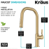 Kraus KPF2841SFBB - 2-Function Single Handle Pull Down Kitchen Faucet in Spot-Free Brushed Brass