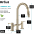 Kraus Oletto Series KPF3122SFACB - Bridge Kitchen Faucet with Pull-Down Sprayhead Dimension