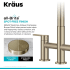 Kraus Oletto Series KPF3122SFACB - Bridge Kitchen Faucet with Pull-Down Sprayhead Spot-Free Finish