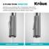 Kraus Urbix KPF3126BG - Industrial Pull Down Kitchen Faucet 2 Function Sprayer