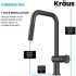 Kraus Urbix KPF3126SB - Industrial Pull Down Kitchen Faucet Dimension